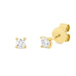Ohrstecker 4er-Krappe Gelbgold 18kt 0,30 Diamantschmuck mit 2 Diamanten - 2W143