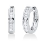 Creolen Weißgold 18kt 0,31 Diamantschmuck mit 33 Diamanten - 2W198