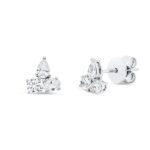 Ohrstecker Weißgold 18kt 0,52 Diamantschmuck mit 6 Diamanten - 2W255