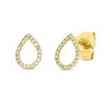 Ohrstecker Gelbgold 18kt 0,06 Diamantschmuck mit 40 Diamanten - 2W542