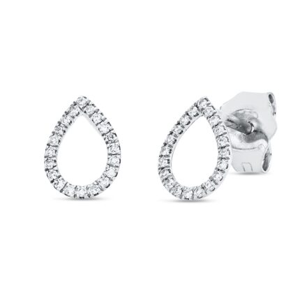 Creolen Weißgold 18kt 0,06 Diamantschmuck mit 40 Diamanten - 2W542