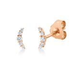 Ohrstecker Rosegold 18kt 0,09 Diamantschmuck mit 10 Diamanten - 2W549