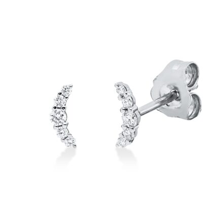 Ohrstecker Weißgold 18kt 0,09 Diamantschmuck mit 10 Diamanten - 2W549