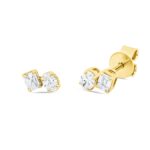 Ohrstecker Gelbgold 18kt 0,42 Diamantschmuck mit 4 Diamanten - 2W563