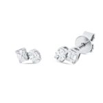 Ohrstecker Weißgold 18kt 0,40 Diamantschmuck mit 4 Diamanten - 2W563