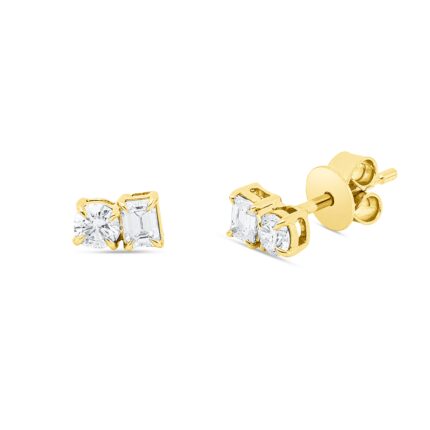 Ohrstecker Gelbgold 18kt 0,41 Diamantschmuck mit 4 Diamanten - 2W565