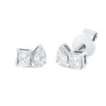Ohrstecker Weißgold 18kt 0,36 Diamantschmuck mit 4 Diamanten - 2W567