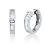 Creolen Weißgold 18kt 0,45 Diamantschmuck mit 24 Diamanten - 2W585