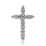 Anhänger Weißgold 18kt 0,48 Diamantschmuck mit 12 Diamanten - 3A669