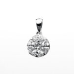 Anhänger Weißgold 18kt 0,53 Diamantschmuck mit 5 Diamanten - 3B111