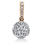Anhänger Rosegold 18kt 0,29 Diamantschmuck mit 19 Diamanten - 3F150