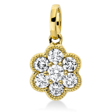 Anhänger Gelbgold 18kt 0,26 Diamantschmuck mit 7 Diamanten - 3G226