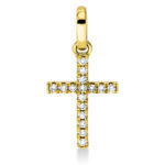 Anhänger Gelbgold 18kt 0,05 Diamantschmuck mit 16 Diamanten - 3G482