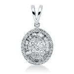 Anhänger Weißgold 18kt 0,38 Diamantschmuck mit 73 Diamanten - 3G944