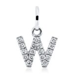 Anhänger Weißgold 18kt 0,07 Diamantschmuck mit 17 Diamanten - 3H103