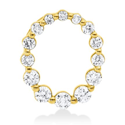 Anhänger Gelbgold 18kt 0,28 Diamantschmuck mit 14 Diamanten - 3H317