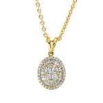 Anhänger Gelbgold 18kt 0,39 Diamantschmuck mit 71 Diamanten - 3H540