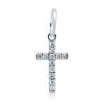 Anhänger Weißgold 18kt 0,04 Diamantschmuck mit 12 Diamanten - 3H789