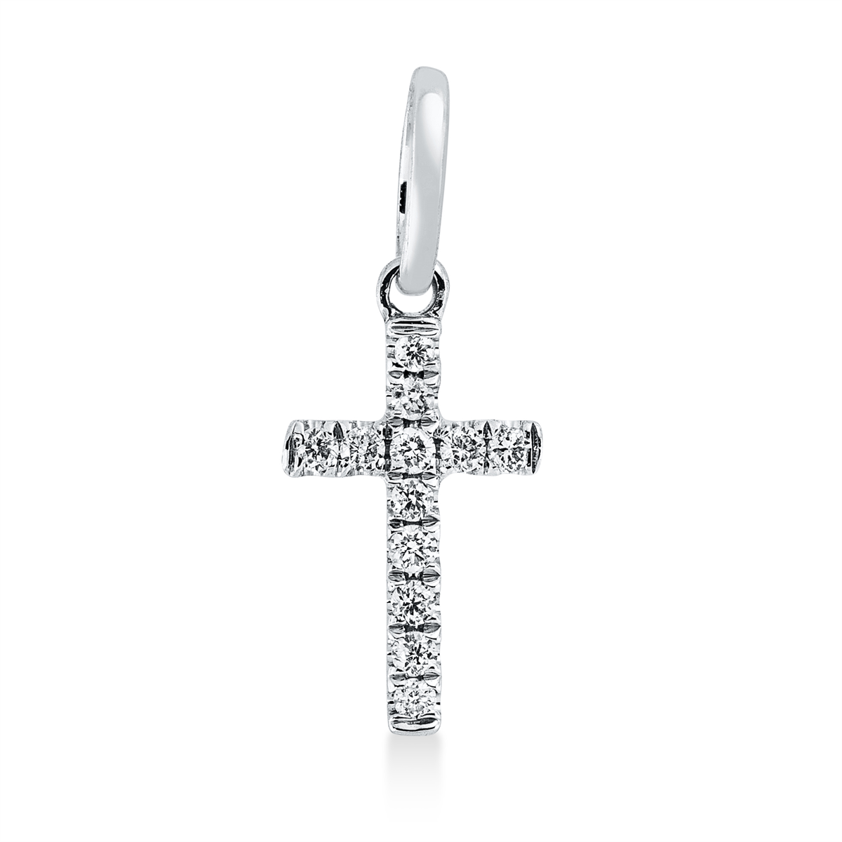 3H789W Anhänger Weißgold 18kt 0,04 Diamantschmuck mit 12 Diamanten - 3H789 – Bild 1