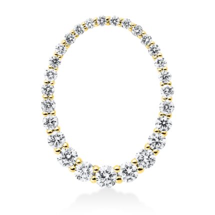 Anhänger Gelbgold 18kt 0,28 Diamantschmuck mit 27 Diamanten - 3I012