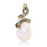Anhänger Gelbgold 18kt 0,34 Diamantschmuck Farbstein 0,88 ct - 3I086
