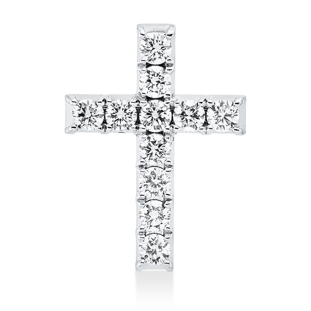 3I240W Anhänger Weißgold 18kt 0,41 Diamantschmuck mit 11 Diamanten - 3I240 – Bild 1