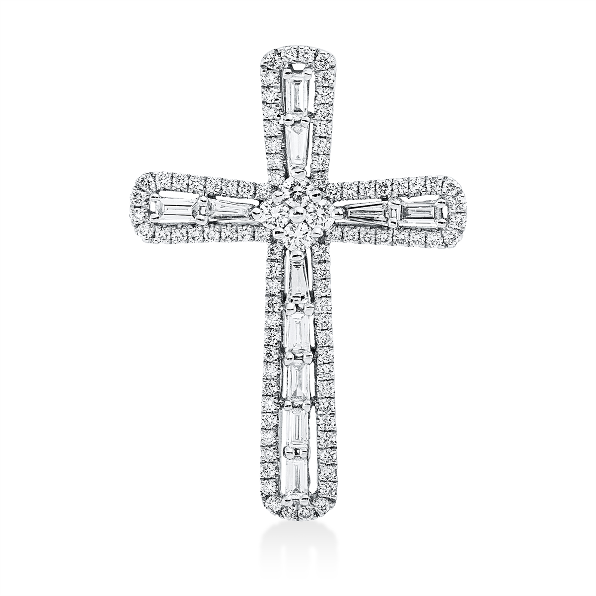 3I288W Anhänger Weißgold 18kt 0,73 Diamantschmuck mit 103 Diamanten - 3I288 – Bild 1