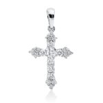 Anhänger Weißgold 18kt 0,37 Diamantschmuck mit 19 Diamanten - 3I397