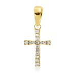 Anhänger Gelbgold 18kt 0,06 Diamantschmuck mit 16 Diamanten - 3I400