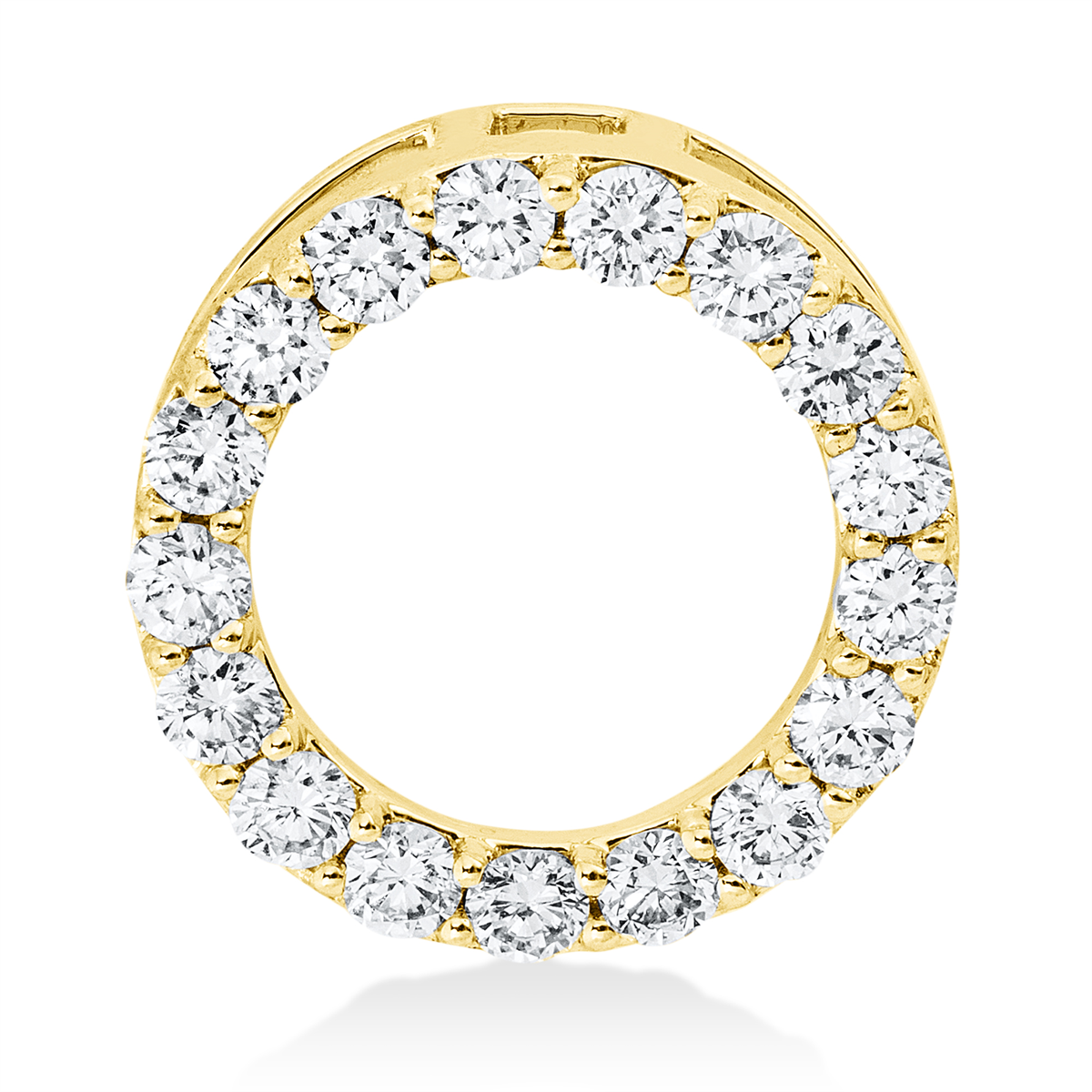 3I401G Anhänger Gelbgold 18kt 0,53 Diamantschmuck mit 17 Diamanten - 3I401 – Bild 1