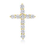 Anhänger Gelbgold 18kt 0,83 Diamantschmuck mit 11 Diamanten - 3I403