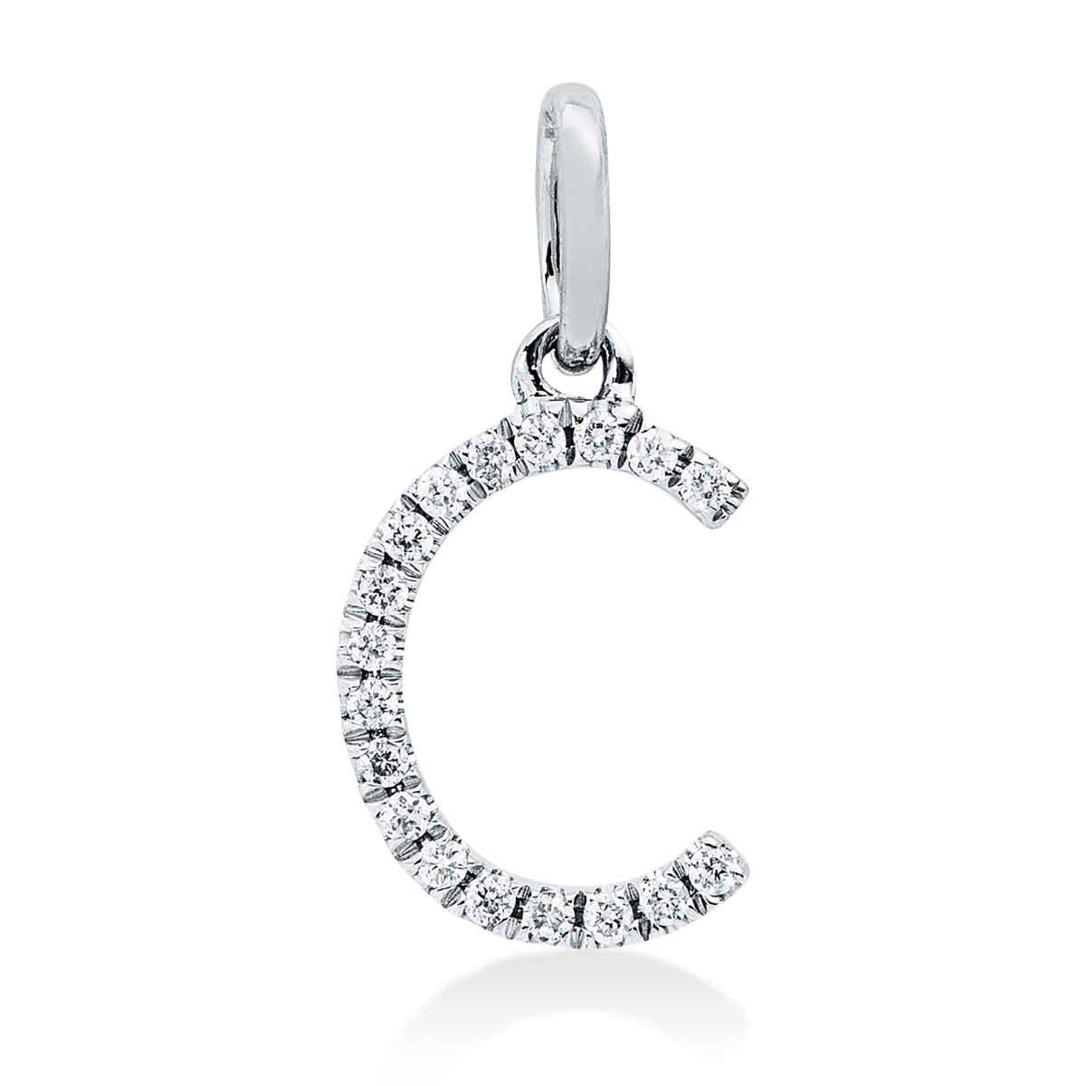 3I404W Anhänger Weißgold 18kt 0,04 Diamantschmuck mit 18 Diamanten - 3I404 – Bild 1