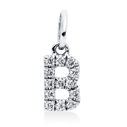 Anhänger Weißgold 18kt 0,06 Diamantschmuck mit 13 Diamanten - 3I410