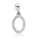 Anhänger Weißgold 18kt 0,09 Diamantschmuck mit 16 Diamanten - 3I412