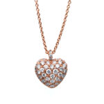 Collier Rosegold 18kt 0,71 Diamantschmuck mit 52 Diamanten - 4B998