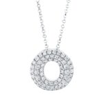 Collier Weißgold 18kt 0,40 Diamantschmuck mit 61 Diamanten - 4C927