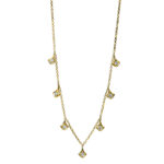 Collier Gelbgold 18kt 0,16 Diamantschmuck mit 7 Diamanten - 4E897