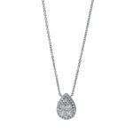 Collier Weißgold 18kt 0,71 Diamantschmuck mit 34 Diamanten - 4J113