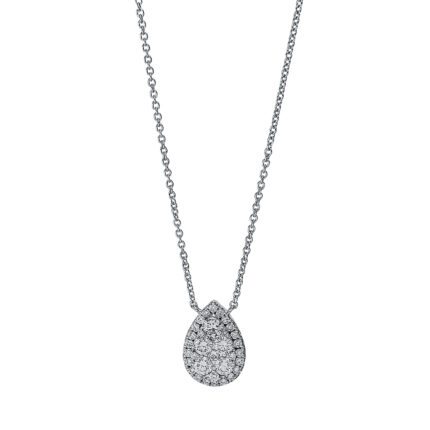 Collier Weißgold 18kt 0,71 Diamantschmuck mit 34 Diamanten - 4J113