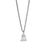 Collier 3er-Krappe Weißgold 18kt 0,41 Diamantschmuck mit 1 Diamanten - 4J572