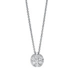 Collier Weißgold 18kt 0,37 Diamantschmuck mit 7 Diamanten - 4K435