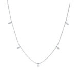 Collier Weißgold 18kt 0,19 Diamantschmuck mit 7 Diamanten - 4K936