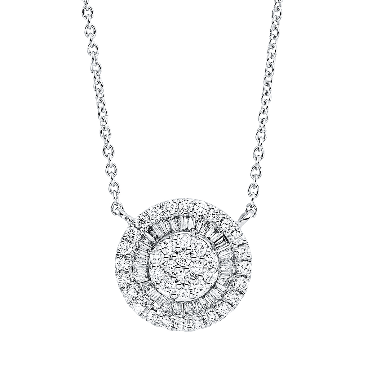 4L420W Collier Weißgold 18kt 0,49 Diamantschmuck mit 66 Diamanten - 4L420 – Bild 1