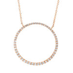 Collier Rosegold 18kt 0,37 Diamantschmuck mit 54 Diamanten - 4L699