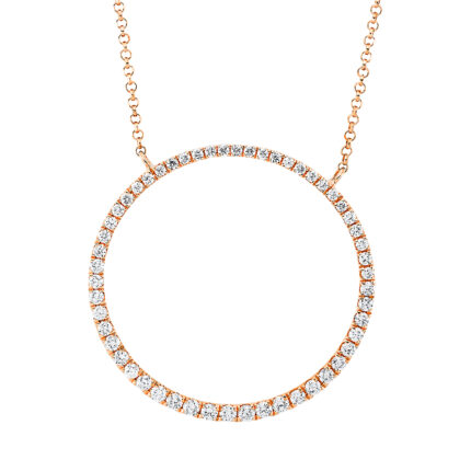 Collier Rosegold 18kt 0,37 Diamantschmuck mit 54 Diamanten - 4L699