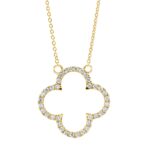 Collier Gelbgold 18kt 0,27 Diamantschmuck mit 36 Diamanten - 4L993