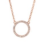 Collier Rosegold 18kt 0,05 Diamantschmuck mit 33 Diamanten - 4O287