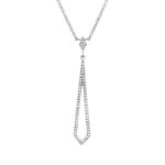 Collier Weißgold 18kt 0,13 Diamantschmuck mit 59 Diamanten - 4O307