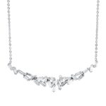 Collier Weißgold 18kt 0,78 Diamantschmuck mit 25 Diamanten - 4O641