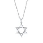 Collier Weißgold 18kt 0,18 Diamantschmuck mit 18 Diamanten - 4O801